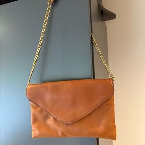 Elegant Tan Leather Shoulder Bag